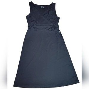 Eddie Bauer Black Empire Waist Casual Sleeveless Midi Dress Size XS